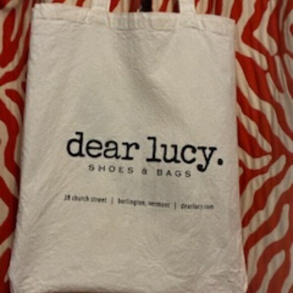 Canvas Tote Bag with High Heel Shoe , by "Dear Lucy" - Picture 4 of 4